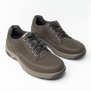 Dunham Midland Waterproof Oxford Shoes, Brown Leather, Men's 7.5 M